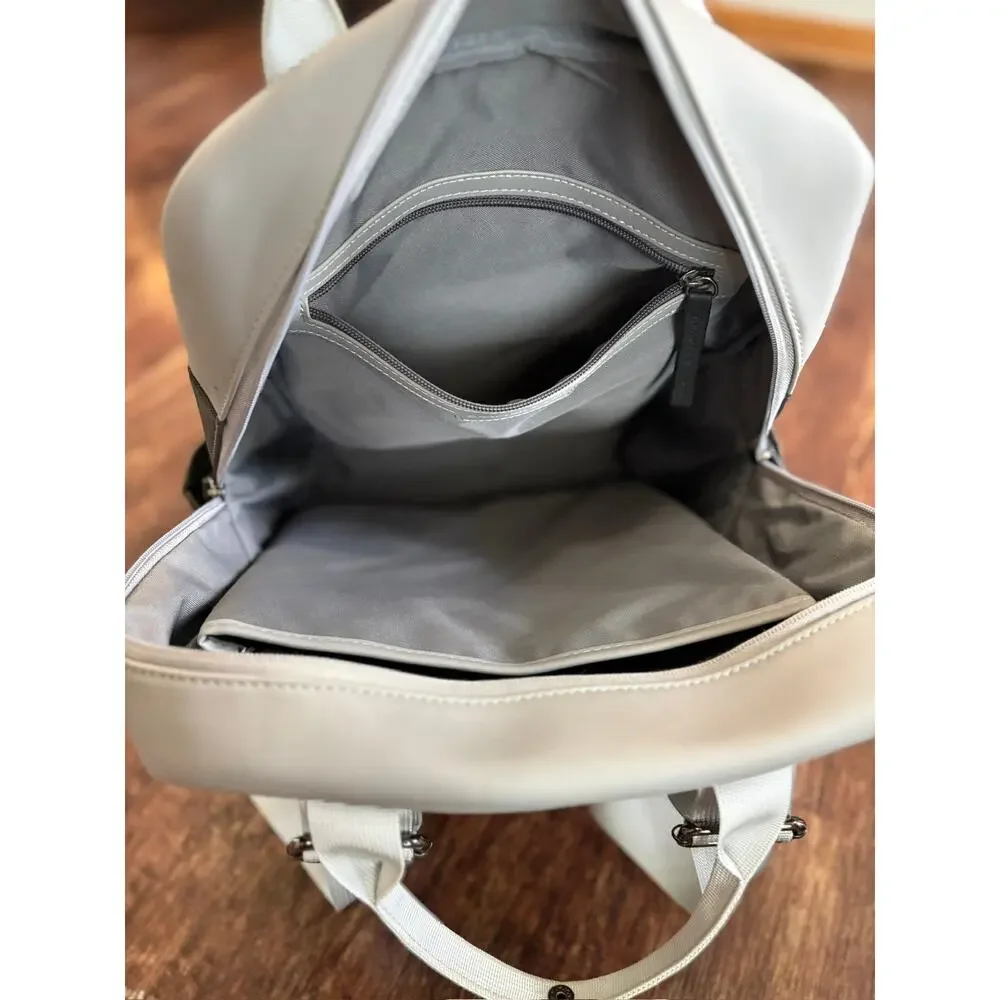 Kapten & Son Bergen Two-Tone Grey Minimalist Urban Backpack Water-Resistant Bag
